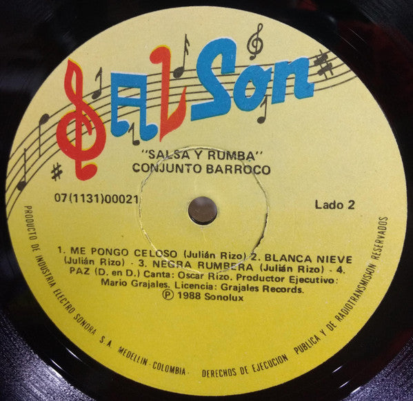Conjunto Barroco : Salsa Y Rumba  (LP, Album)