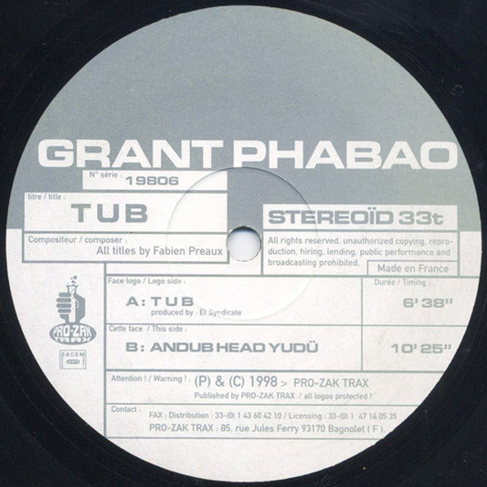 Grant Phabao : Tub (12")