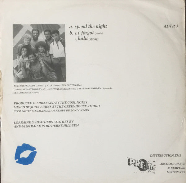 The Cool Notes : Spend The Night (Remix) (12", Single, MP)