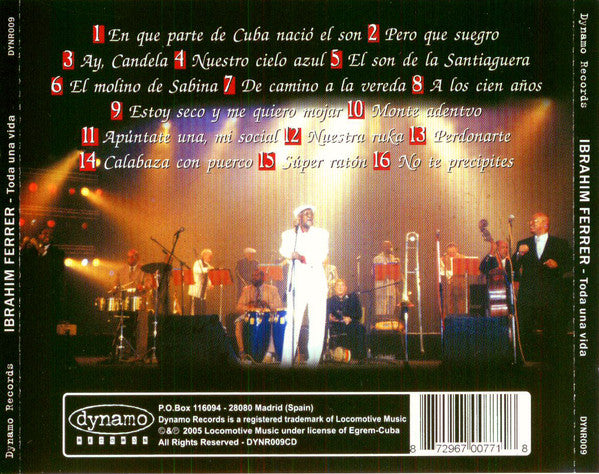 Ibrahim Ferrer : Toda Una Vida (CD, Comp, Unofficial)