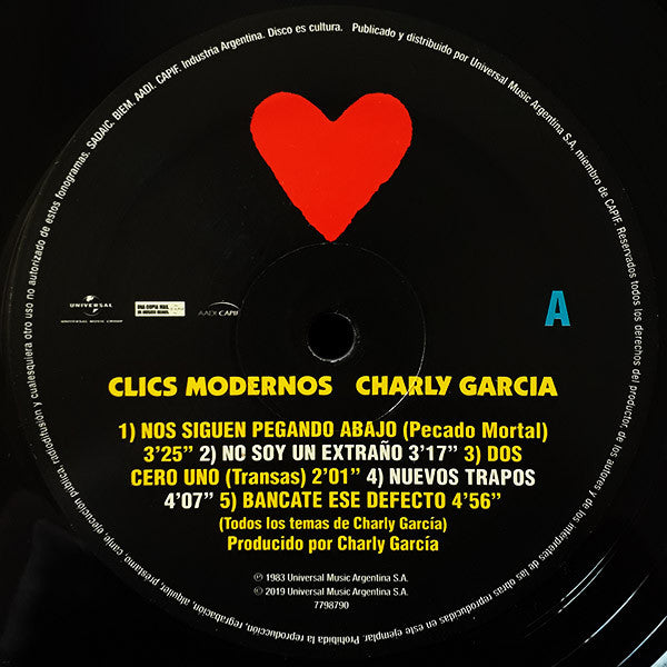 Charly Garcia : Clics Modernos (LP, Album, RE, RM)
