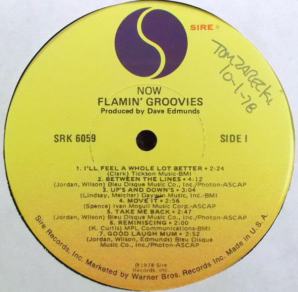 Flamin' Groovies* : Now (LP, Album, Win)