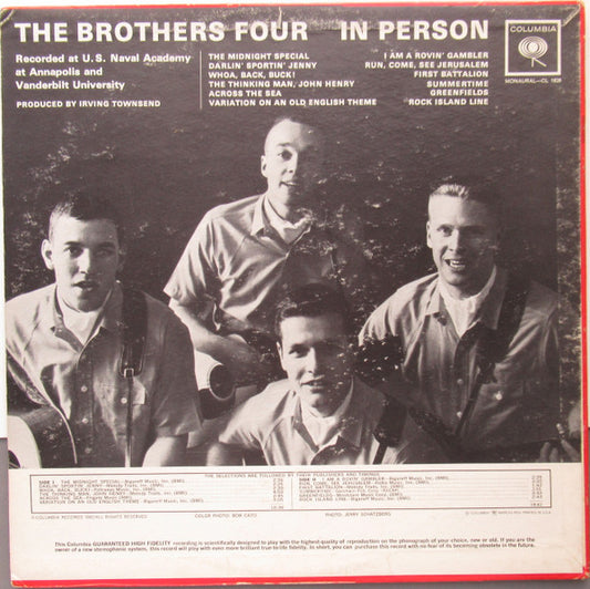 The Brothers Four - In Person vinyl record, LP (Near Mint (NM or M-)) | Lulo Records