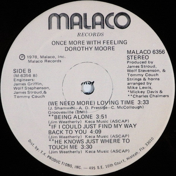 Dorothy Moore : Once Moore With Feeling (LP, Album)