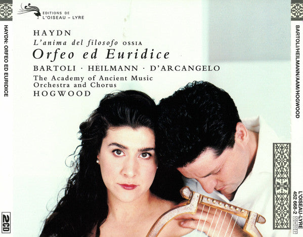 Joseph Haydn • Cecilia Bartoli • Uwe Heilmann • Ildebrando D'Arcangelo • The Academy Of Ancient Music And The Academy Of Ancient Music Chorus, Christopher Hogwood : L'amima Del Filosofo Ossia Orfeo Ed Euridice (2xCD, Album + Box)