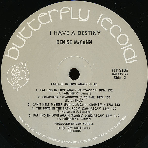 Denise McCann : I Have A Destiny (LP, Album, P/Mixed)