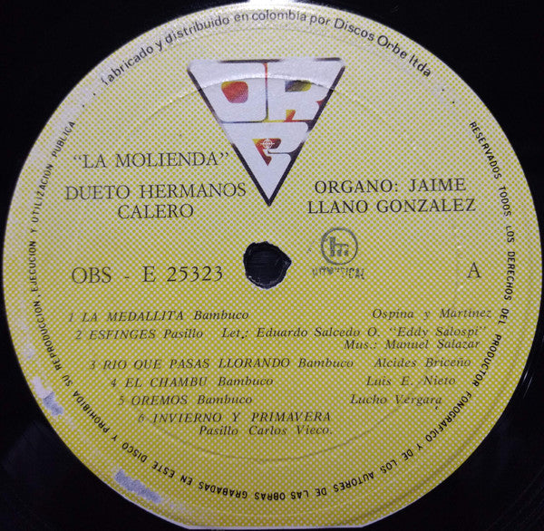 Hermanos Calero Organo: Jaime Llano González : La Molienda  (LP)