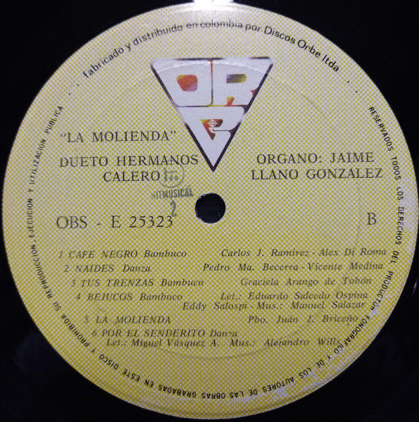 Hermanos Calero Organo: Jaime Llano González : La Molienda  (LP)