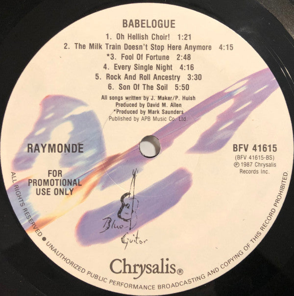Raymonde : Babelogue (LP, Album, Promo)