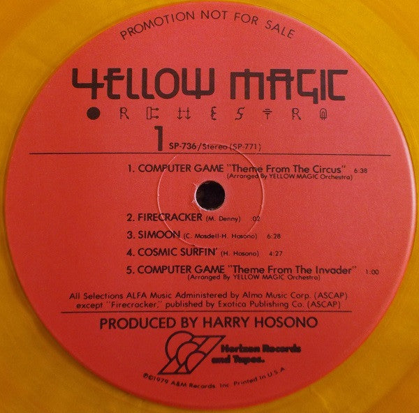Yellow Magic Orchestra : Yellow Magic Orchestra (LP, Album, Promo, Yel)