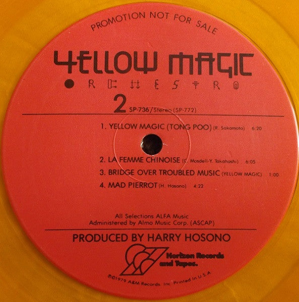 Yellow Magic Orchestra : Yellow Magic Orchestra (LP, Album, Promo, Yel)