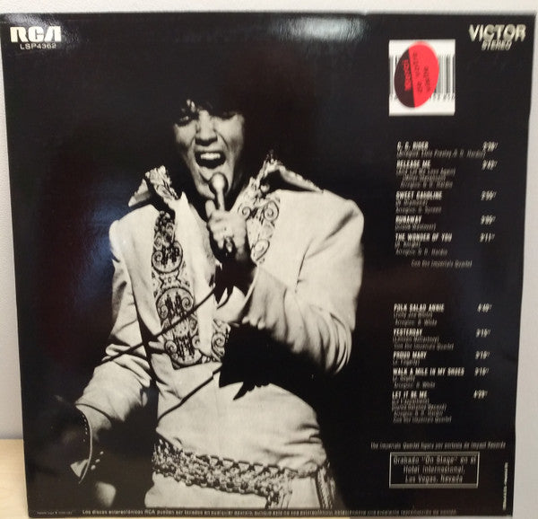 Elvis Presley : On Stage - February, 1970 (LP, Album, RE)