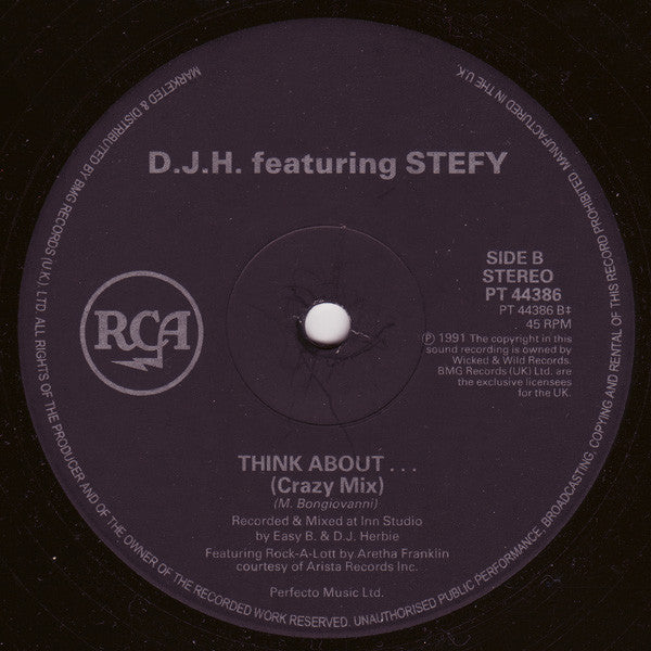 DJ H. Feat. Stefy : Think About... (12")