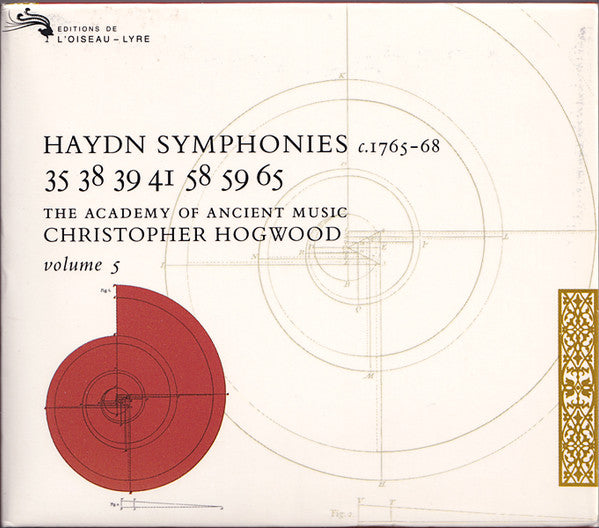 Joseph Haydn - The Academy Of Ancient Music, Christopher Hogwood : Symphonies C. 1765-68 / 35 38 39 41 58 59 65 / Volume 5 (3xCD, Album + Box, Sli)