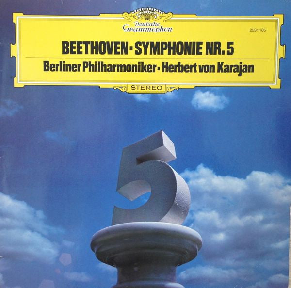 Ludwig van Beethoven - Berliner Philharmoniker, Herbert von Karajan : Symphonie Nr. 5  (LP)