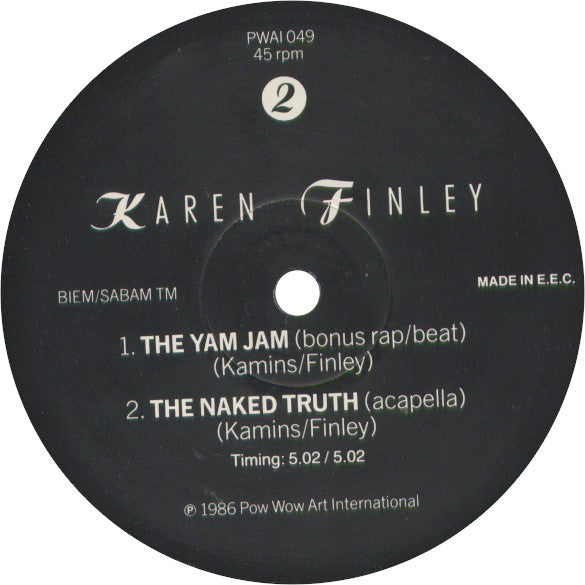 Karen Finley : Tales Of Taboo (12")