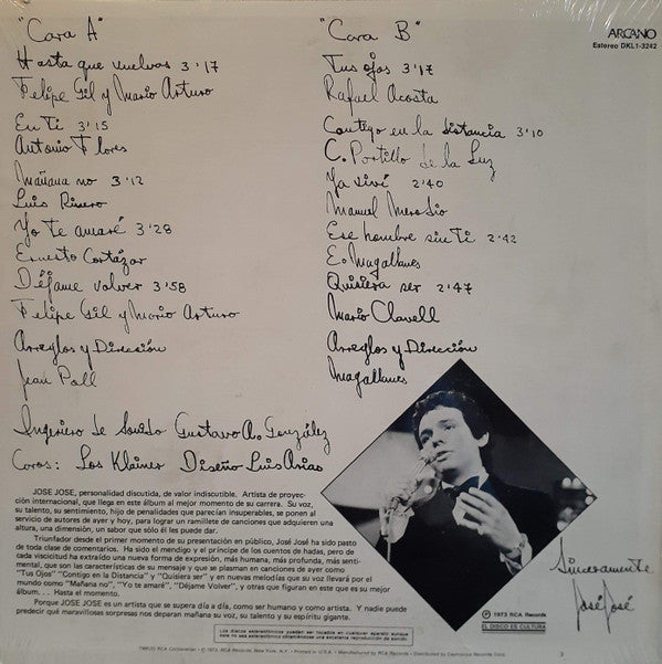 José José : Hasta Que Vuelvas (LP, Album)