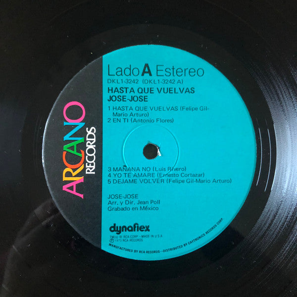 José José : Hasta Que Vuelvas (LP, Album)