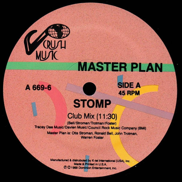 The Master Plan (3) : Stomp (12")