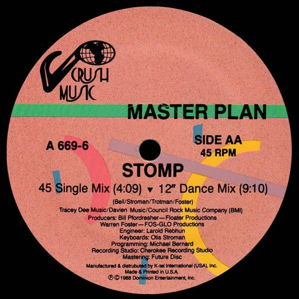 The Master Plan (3) : Stomp (12")