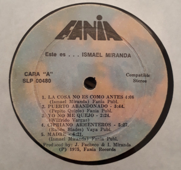 Ismael Miranda : Este Es Ismael Miranda (LP, Album)