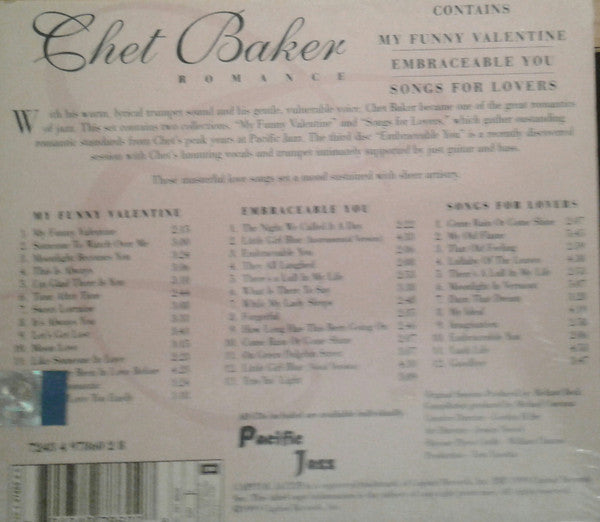 Chet Baker : Romance (Box, Comp + 3xCD, Comp)