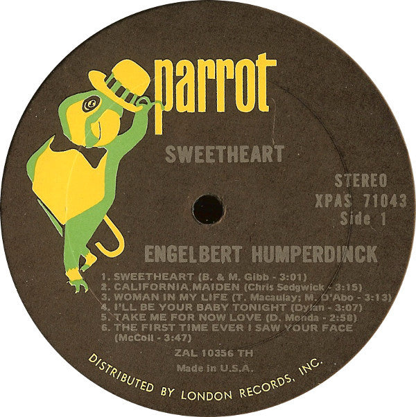 Engelbert Humperdinck : Sweetheart (LP, Album, Ter)