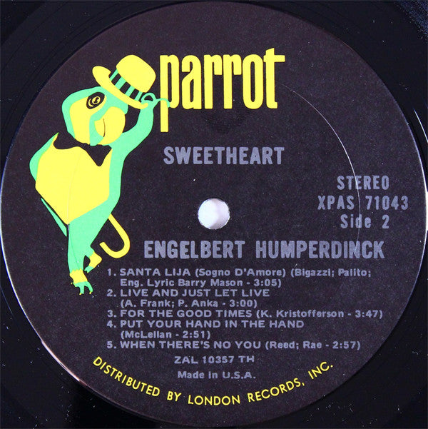 Engelbert Humperdinck : Sweetheart (LP, Album, Ter)