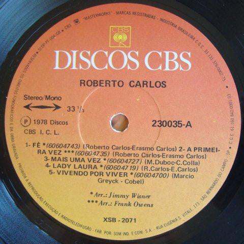 Roberto Carlos : Roberto Carlos (LP, Album, Gat)