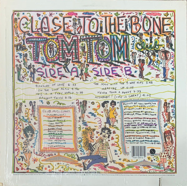 Tom Tom Club : Close To The Bone (LP, Album, Win)