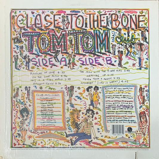 Tom Tom Club : Close To The Bone (LP, Album, Win)