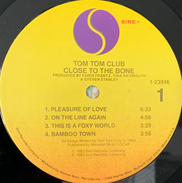 Tom Tom Club : Close To The Bone (LP, Album, Win)