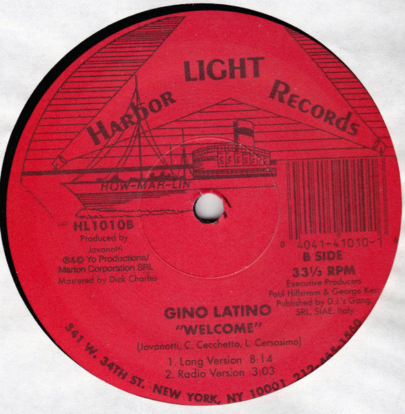 Gino Latino : Welcome (12")