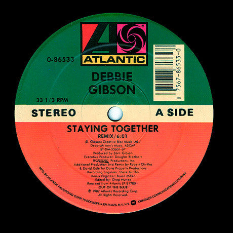 Debbie Gibson : Staying Together (12")