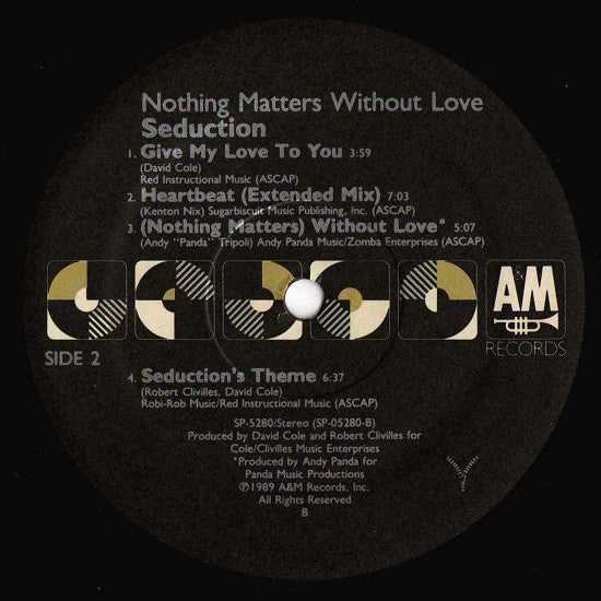 Seduction : Nothing Matters Without Love (LP, Album)