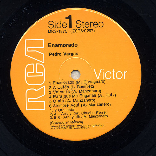 Pedro Vargas : Enamorado (LP, Album)