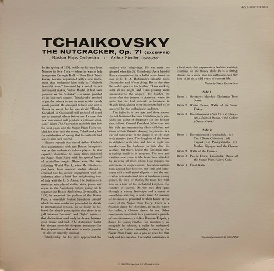 Pyotr Ilyich Tchaikovsky / Boston Pops Orchestra, Arthur Fiedler - The Nutcracker, Op. 71 (Excerpts) vinyl record, LP (Mint (M)) | Lulo Records
