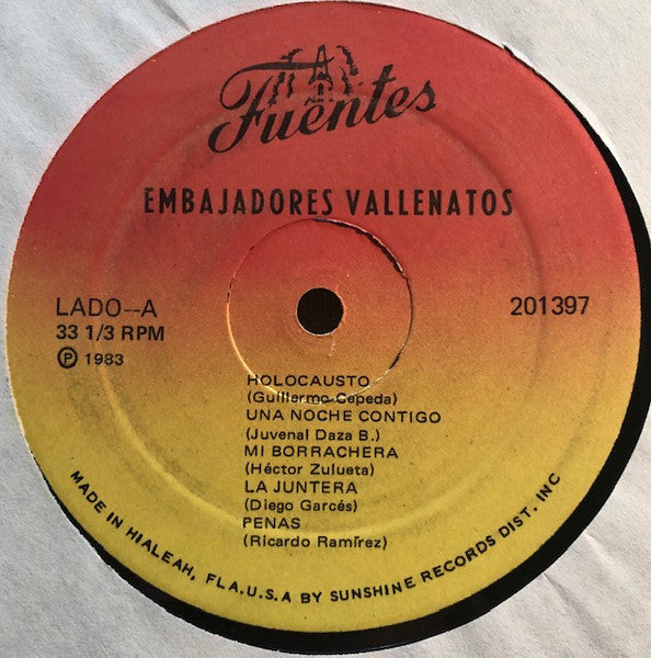 Los Embajadores Vallenatos : Los Embajadores Vallenatos (LP)
