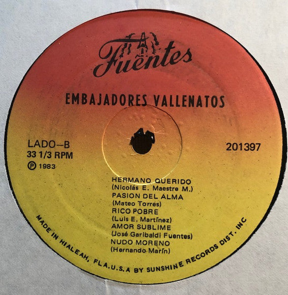 Los Embajadores Vallenatos : Los Embajadores Vallenatos (LP)
