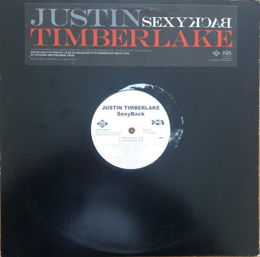 Justin Timberlake : SexyBack (12", Single, Promo)