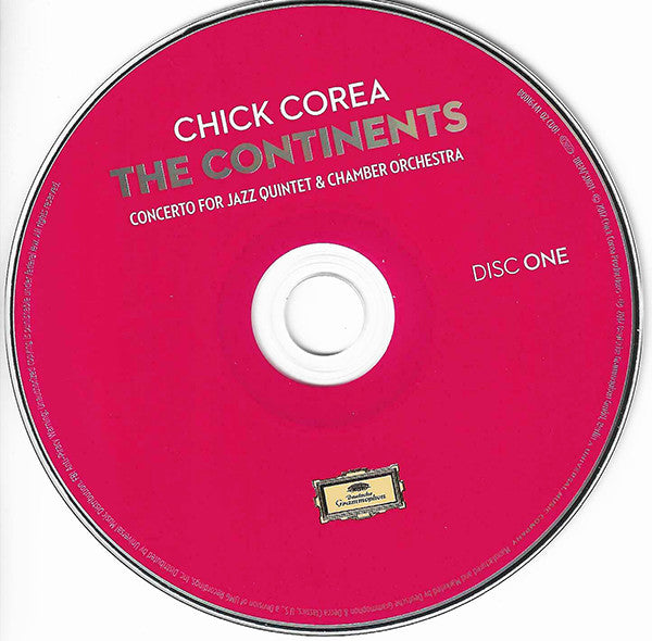 Chick Corea : The Continents, Concerto For Jazz Quintet & Chamber Orchestra (2xCD, Album)