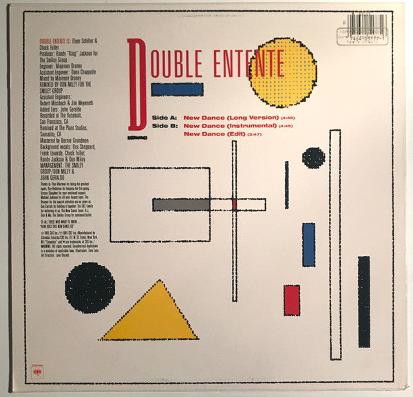 Double Entente : New Dance (12", Single)