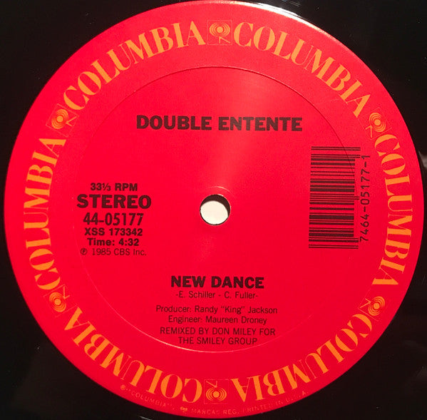 Double Entente : New Dance (12", Single)