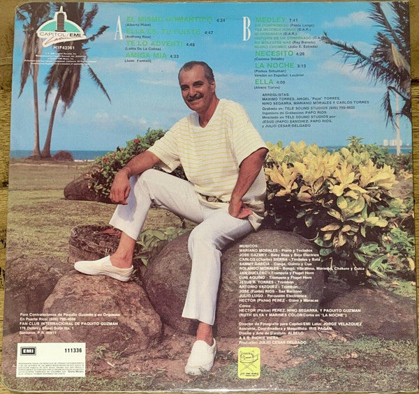 Paquito Guzman : El Mismo Romántico (LP, Album)