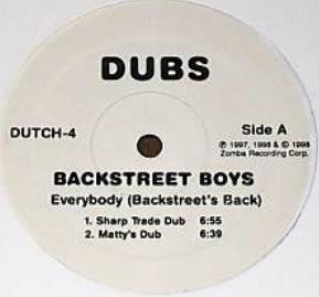 Backstreet Boys : Everybody (Backstreet's Back) Dubs (12", Promo)