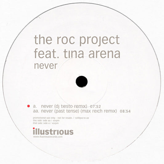 The Roc Project Feat. Tina Arena : Never (12", Promo)