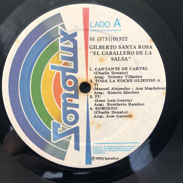 Gilberto Santa Rosa Y Su Orquesta : El Caballero De La Salsa (LP, Album, Comp)