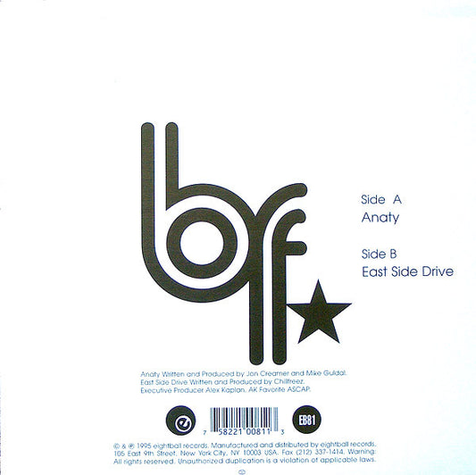 Butter Foundation Vs. Chillfreez - Anaty / East Side Drive vinyl record, 12" (Very Good Plus (VG+)) | Lulo Records