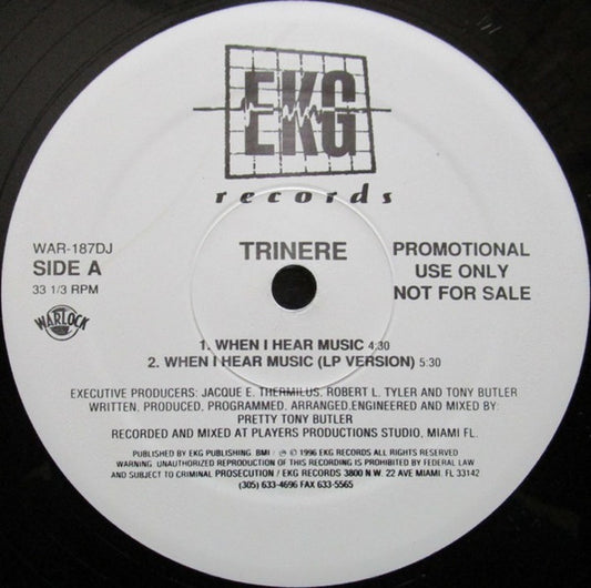 Trinere : When I Hear Music (12", Promo)