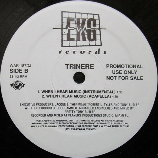 Trinere - When I Hear Music vinyl record, 12" (Very Good Plus (VG+)) | Lulo Records